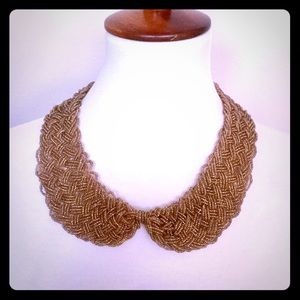 Rose Gold Bead Collar Necklace